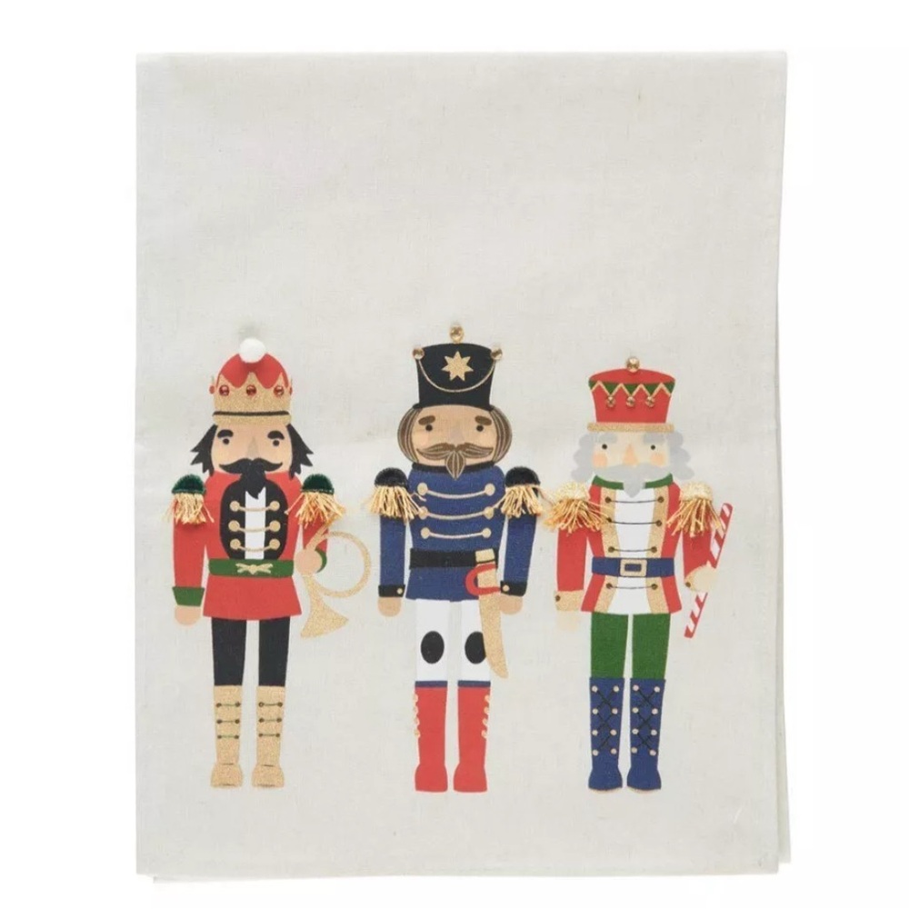 Holiday Style Nutcracker Christmas Table Runner 13" X 68" New With Tags